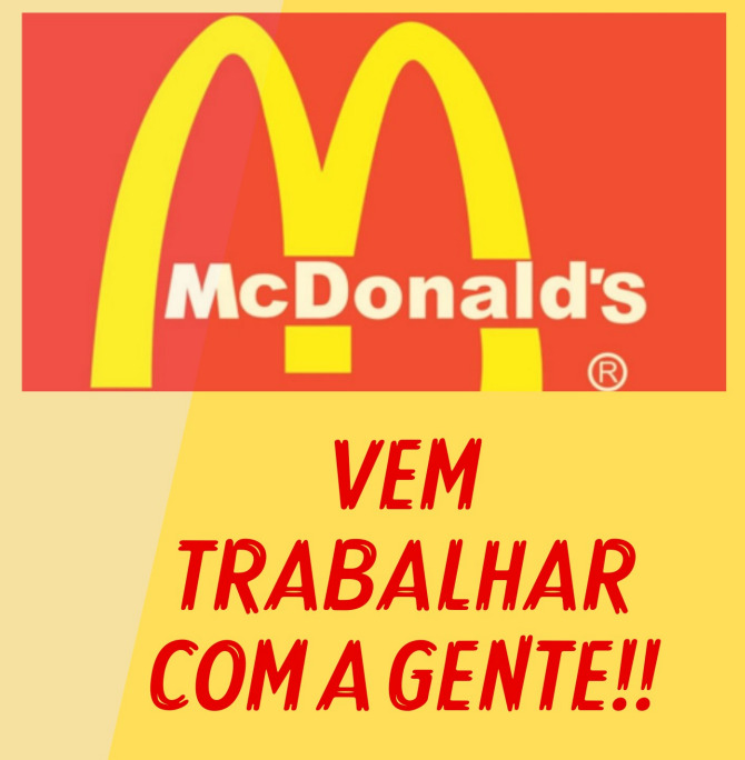 McDonald's está contratando em Louveira, Vinhedo e Itatiba