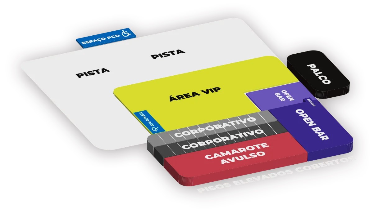 Mapa do palco principal da Festa do Figo 2025 (imagem: divulgação)