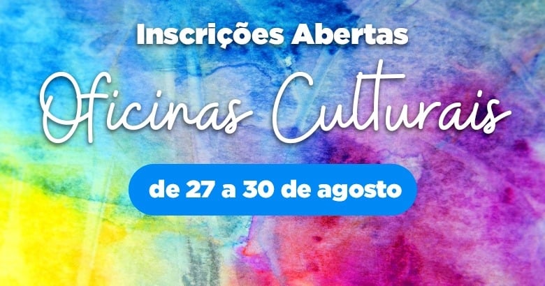 Inscrições para oficinas culturais gratuitas em Louveira