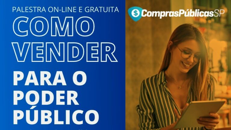 Palestra online e gratuita sobre compras públicas para Vinhedo e região